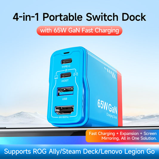 Game Anywhere, Charge Faster: JEMDO’s 4-in-1 Portable Switch Dock with GaN Tech