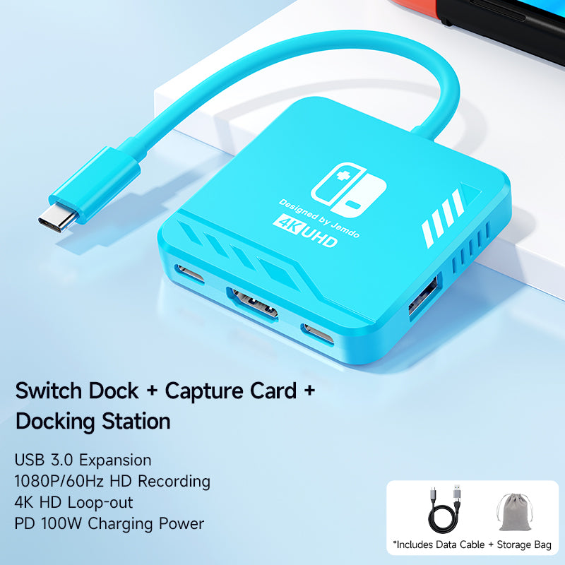 JEMDO 5-in-1 Switch Docking Station