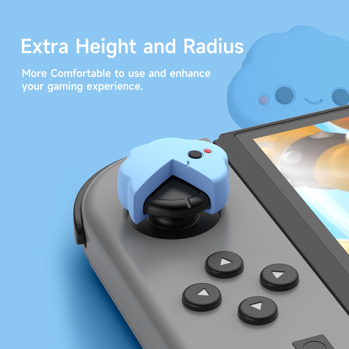 Switch Thumbstick Caps - 2 Pairs Set丨Cloud