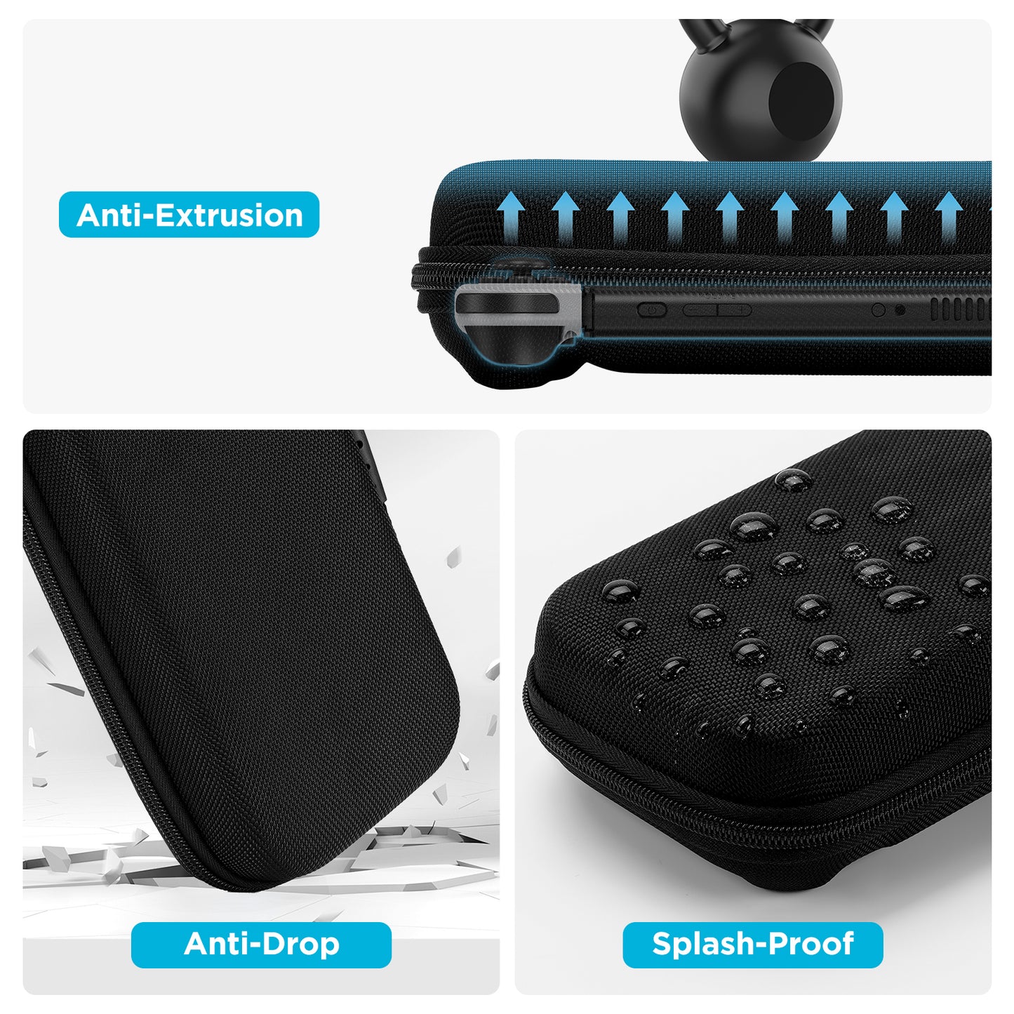 JEMDO Black Switch Carrying Case