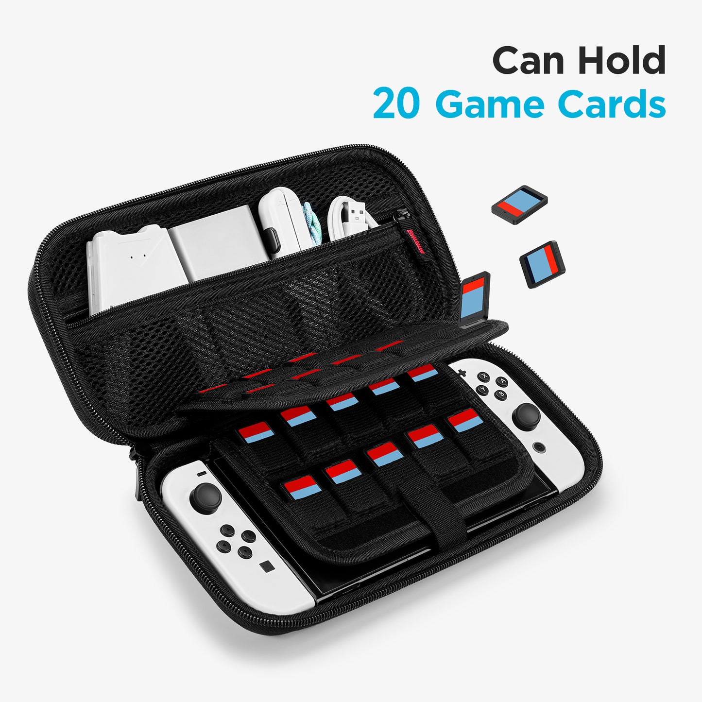 JEMDO Black Switch Carrying Case