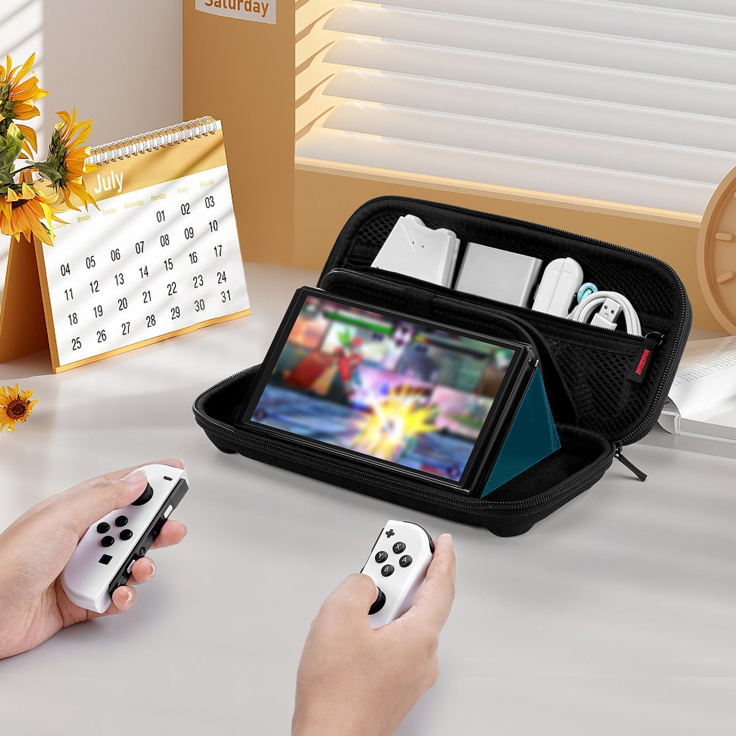 JEMDO Black Switch Carrying Case