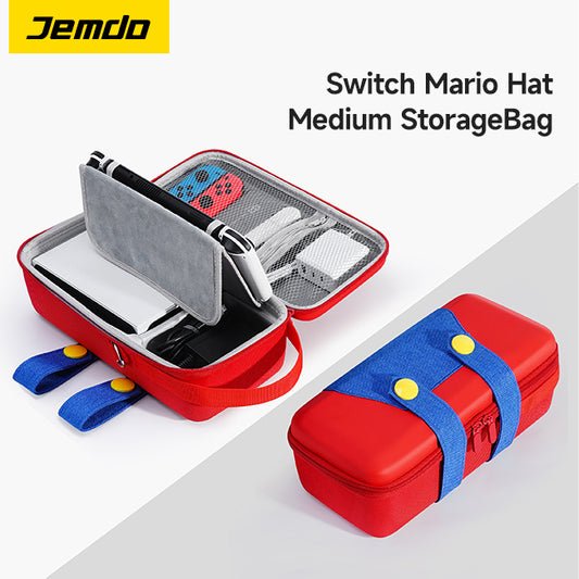 Switch Mario Overalls Buckle Medium Storage Bag