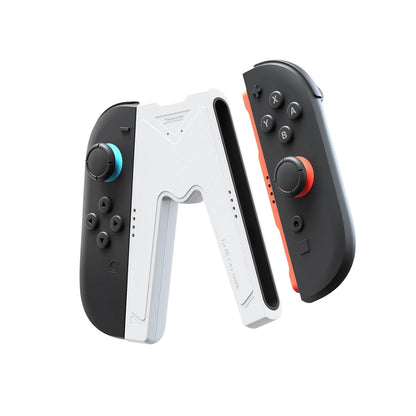 JEMDO Magnetic Joycon Charger Grip Compatible with Nintendo Switch 2 Only – LED Charging Grip for Switch 2 Joycon, USB-A to Type-C Charging Cable included - Blue