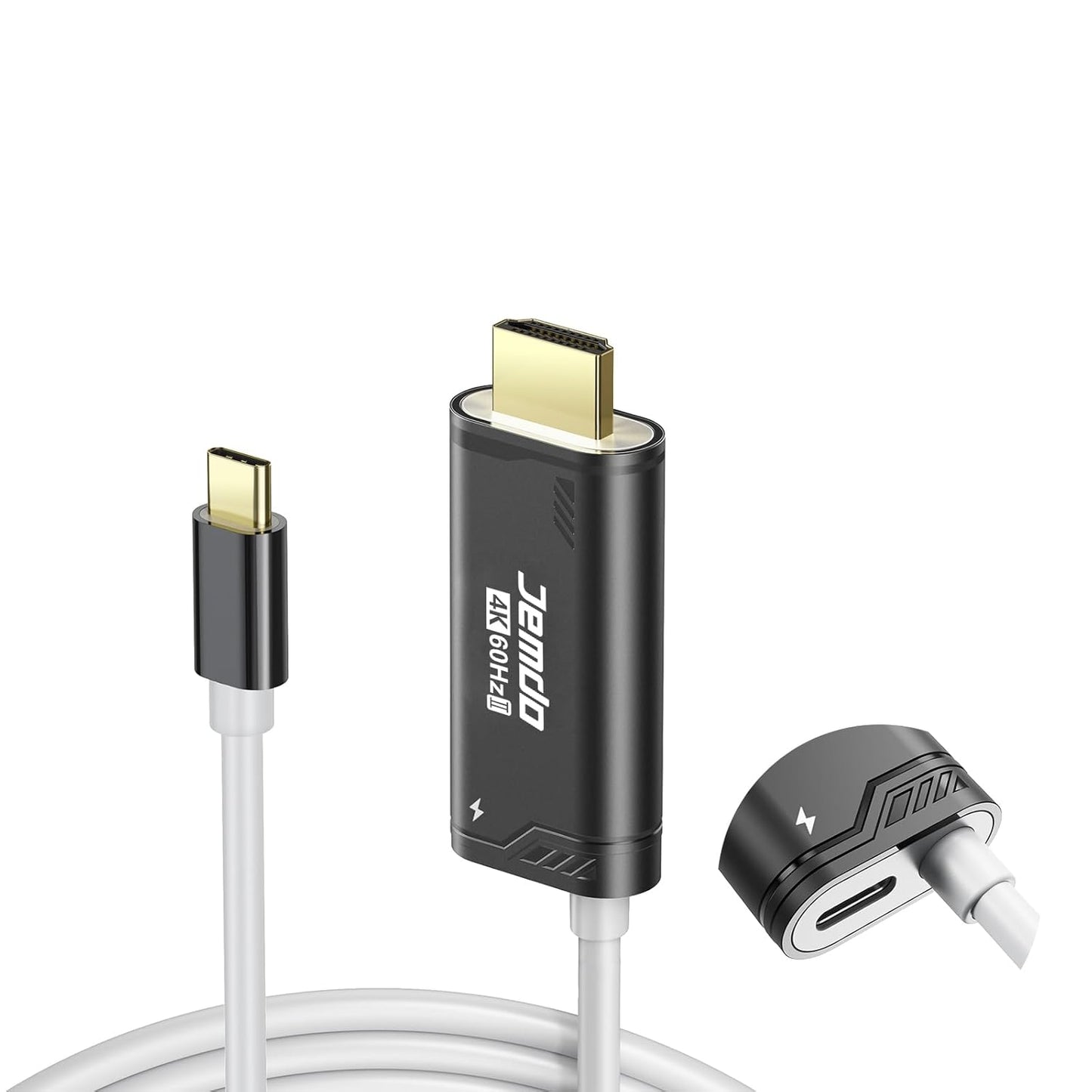Switch 2 HDMI Adapter Cable Connector｜6.6 ft / 2 m USB-C 3.2 to HDMI 2.0 4K 60 Hz PD 100 W｜Portable Travel TV Adapter Dock Cord for Nintendo Switch 2/2017 / OLED, Steam Deck, ROG Ally – Blue