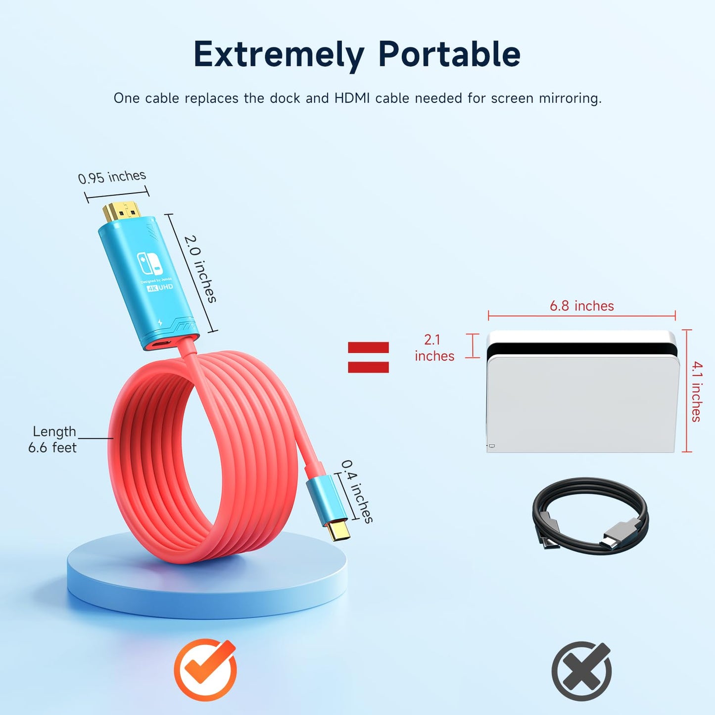 Cable de conversión de interruptor JEMDO丨Azul