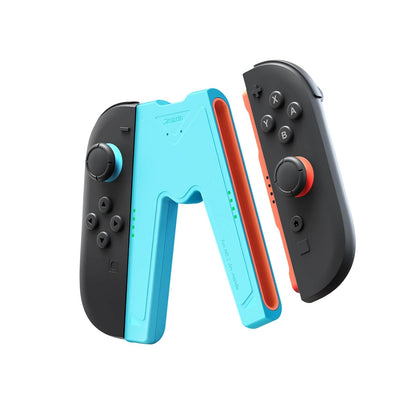 JEMDO Magnetic Joycon Charger Grip Compatible with Nintendo Switch 2 Only – LED Charging Grip for Switch 2 Joycon, USB-A to Type-C Charging Cable included - Black