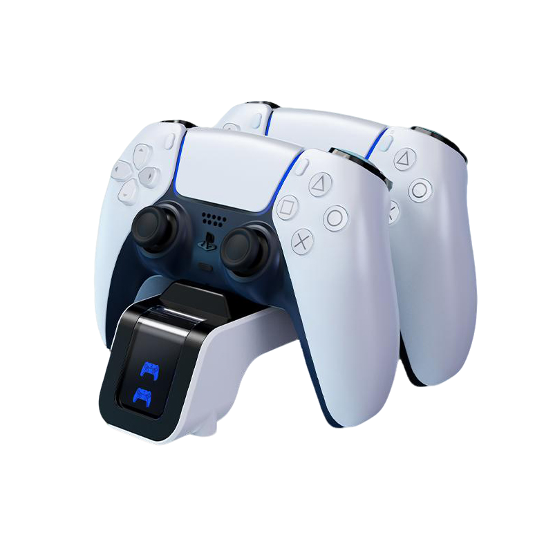 JEMDO PS5 Controller Charger with Fast Charging AC Adapter, Controller Charging Stand & Docking Station Replacement for DualSense Charging Station Wireless Game