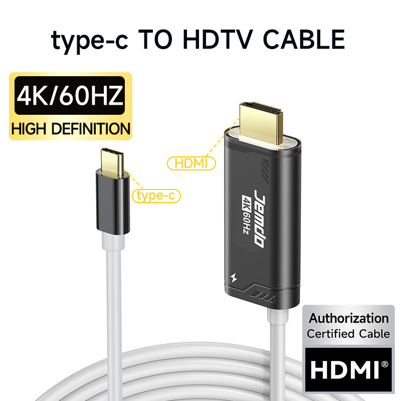 JEMDO Switch Conversion Cable Portable HDMl AdapterCompatible with Nintendo Switch2 NS/OLED, USB C tO HDMICable Replaces The Original Switch Dock for TV ScreenMirroring, Convenient for Travel, 4K HD, 2m Protection Cover